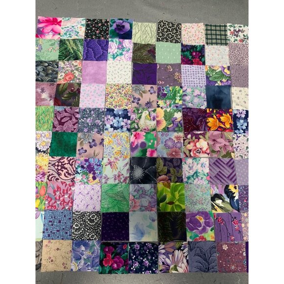 100 Precut 2” Cotton Quilting Fabric Squares Assorted Floral & Patterned Prints - Picture 4 of 6